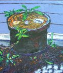 The Old Garden Pot; 2005; oil; 30