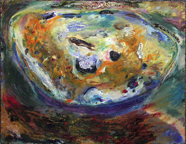 Tidal Rock; 1997; watercolor & mixed media; 22.5