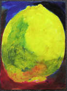 Large Lemon; 1996; watercolor; 31