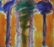 Deciduous Trees; 1969; watercolor; 24